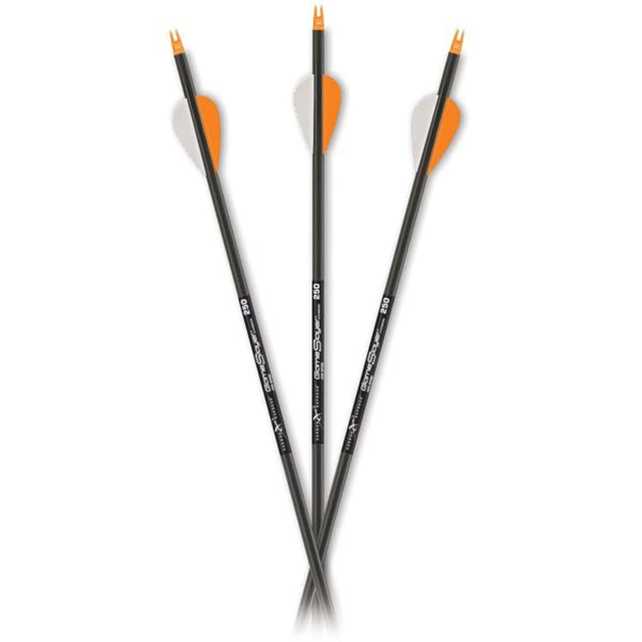 Gameslayer Fletched Carbon Arrows with 2" Nrg Speed Vane