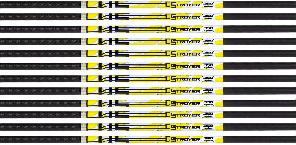 D-Stroyer Hunting Arrow Shafts with 2" Quadel Vanes